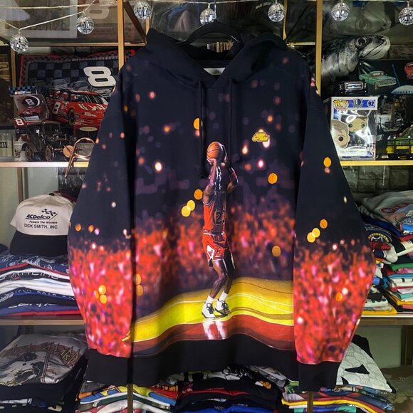 Nike Jordan Jumpman All Over Print Fleece Pullover Hoodie NWT XL 90s MJ 23 - Picture 2 of 11